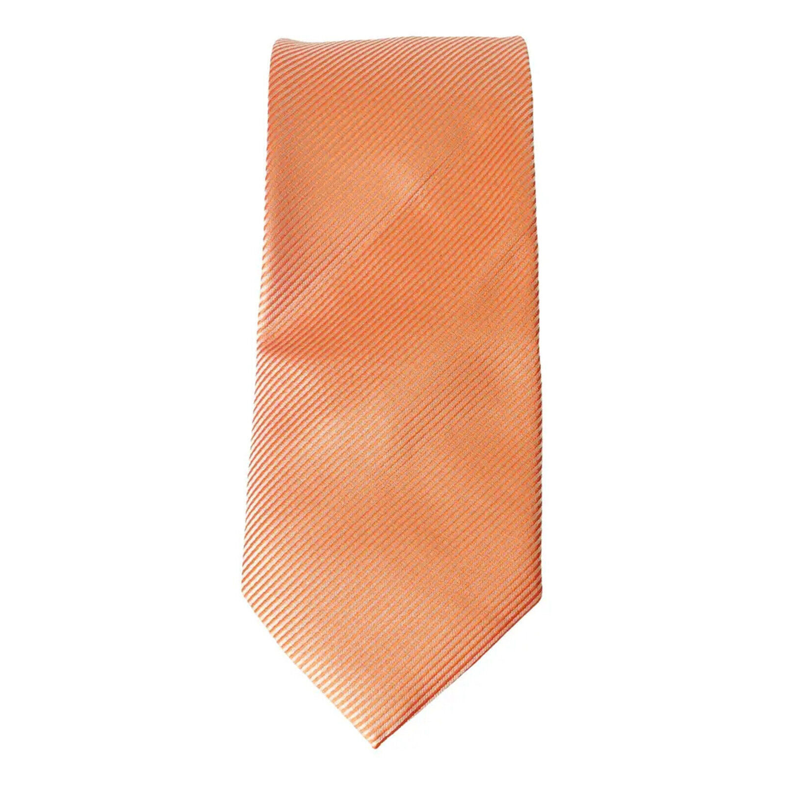 GEOFFREY BEENE Orange Tonal Solid Textured Stripe Classic Tie - $19.99
