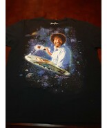 Bob Ross PBS Artist Men&#39;s L Black t-shirt - $9.89