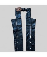 Milwaukee Leather SH2013 Kids Unisex Black Classic Leather Chaps  XL - $824.61 MXN
