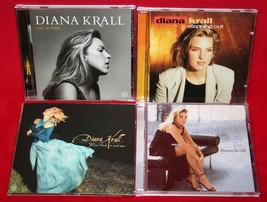 4 Diana Krall Cd Lot Piano Jazz Live In Paris Look Of Love Stepping Out When I - £11.13 GBP