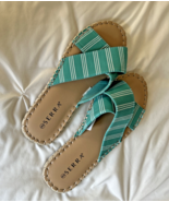 Serra Ladies Summer Sandals, Espadrille Slides, Green, Size9 - New - $186.20 MXN