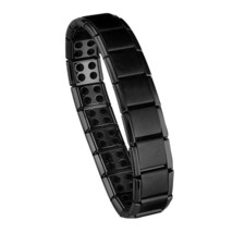 New Mens Jewellery Magnetic Therapy Health Anti-snoring Stainless Steel Bracelet - £13.65 GBP