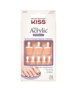 KISS SALON ACRYLIC TOENAILS REVOLUTIONARY FRENCH TOENAILS #KSAT01 - $125.82 MXN