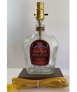 CROWN ROYAL MAPLE WHISKEY Liquor Bar Bottle TABLE LAMP Lounge Light, Woo... - £40.90 GBP