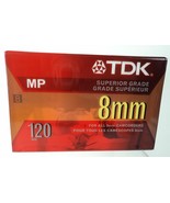 TDK Superior Grade 8mm MP 120 Min Blank Camcorder Video Cassette Tape New - £3.92 GBP