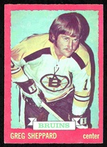 Boston Bruins Greg Sheppard RC Rookie Card 1973 O Pee Chee OPC #8 ex/em - £1.76 GBP