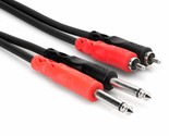 Hosa CPR-202 Dual 1/4&quot; TS to Dual RCA Stereo Interconnect Cable, 2 Meter... - £10.07 GBP+