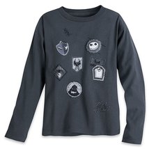 Disney Tim Burton&#39;s The Nightmare Before Christmas Long Sleeve T-Shirt f... - £16.41 GBP