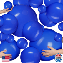 Sratte 20 Pcs Inflatable Beach Balls Bulk - 3 Sizes Blue Pool Party Toys - $42.31