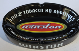 Vintage Winston 100% Tobacco No Additives Straight Up Ashtray 7&quot; x 4 1/4&quot; - £10.99 GBP