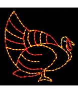 NEW Thanksgiving Turkey Holiday Outdoor LED Lighted Decoration Steel Wir... - £311.70 GBP