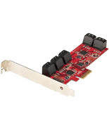 STARTECH.COM 10P6G-PCIE-SATA-CARD SATA III 6GBPS PCIE 2.0 X2 CARD - SATA... - £128.76 GBP