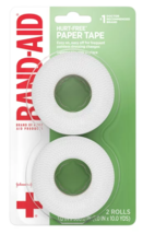 Band-Aid Brand First Aid Hurt-Free Medical Paper Tape, 1in x 10yd Each, 2 Rolls - £7.10 GBP