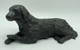 Vintage Cast Bronze Pointer Retriever Hunting Dog Figure Desk Sculpture 9 Inches - £48.45 GBP