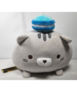 Plush Sasurai No Tabineco YM-10021 Gray MIKEMURA Blue Macaron UFO w/Tag - $29.95