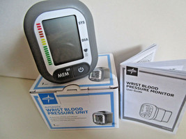 Blood Pressure Monitor Wrist Cuff Digital Memory Read Date Time Lcd Display - £11.68 GBP