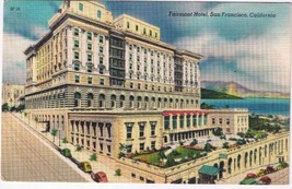 California Postcard San Francisco Fairmont Hotel - $2.96