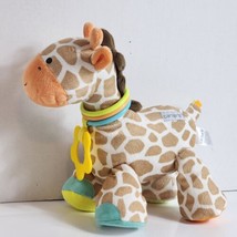 Carter&#39;s Giraffe Security Toy Plush with Rattle Crinkle Squeak Mirror Feet Lovey - £6.11 GBP