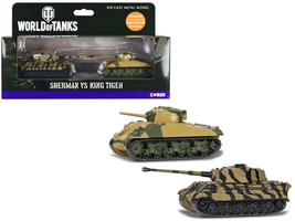 World of Tanks Versus Series American Sherman Tank vs German King Tiger Tank Set - £32.28 GBP