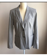 Lafayette 148 New York wool blend blazer Sz 12 Taupe - $1,312.28 MXN