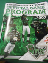ARENA FOOTBALL Game Program 2007 TENNESSEE VALLEY VIPERS - $12.46
