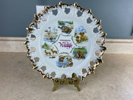 Canada&quot;s  Wildlife Vintage Japan Collectable Decorative Bone China  Plate - $6.82