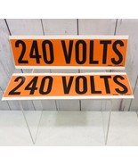 Brady Cat 44110 240 Volts Electrical 9&quot; x 2-1/2&quot; Conduit Marker Lot Of 2 - $7.91