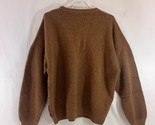 Eaton European Collection Knit Sweater Mens XL Brown Fleck Italy Lambswo... - $48.19
