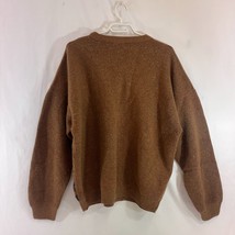 Eaton European Collection Knit Sweater Mens XL Brown Fleck Italy Lambswool VTG - £38.52 GBP