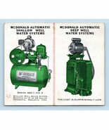 McDonald Underground Water Systems Folding Business Card Newton NJ BC2 - $293.08 MXN