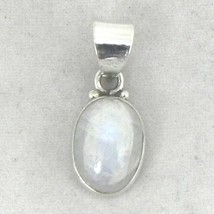 Solid 925 Sterling Silver Rainbow Moonstone Pendant Necklace Women Party Wear - £19.78 GBP+