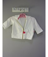 Carter&#39;s Baby Girls 3mth White and Pink Hoodie Jacket - £8.17 GBP