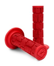 New ODI Rogue Dual Compound All Red MX Grips Made In USA Gel Type Grip 7/8&quot; - £10.16 GBP