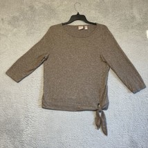 Chico’s Women’s Sweater Size Small Brown Tie Bottom - £13.16 GBP