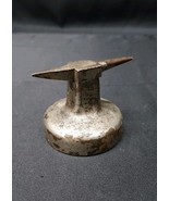1930s Cast Iron Jewelers Anvil Tool Tin Silver Smith Mini Hardy Hole Lon... - $99.99