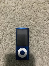 Apple I Pod Nano 5th Gen A1320 8GB Blue MC037LL/A 2009 MP3 MP4 C Needs New Batt - $29.69