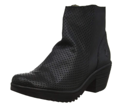 FLY London Wega Janeda Black Ladies Ankle Boot Size US 6.5-7 EU 37 - £47.95 GBP