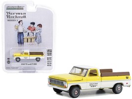 1967 Ford F-100 Pickup Truck Yellow and White with Yellow Interior &quot;Farm... - $16.19