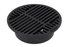 NDS 8&quot; Black Round Drainage Grate for Pipes, Garden, Yard, Drain - £13.30 GBP