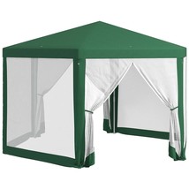 Outsunny 13'x11' Hexagon Party Tent w/ Mesh Sidewalls, Green Gazebo - $139.99