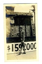 World War 1 Soldier Guarding Giant War Chest Photo Indianapolis Indiana ... - $74.17