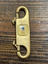 Usps Us Postal Service Brass Double Clip Key Chain Belt Loop Rare Vintage - $94.05