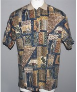 VTG Tori Richard Pullover Ships Anchors Tug Boats Ribbed Collar Shirt Mn... - $47.85 CAD