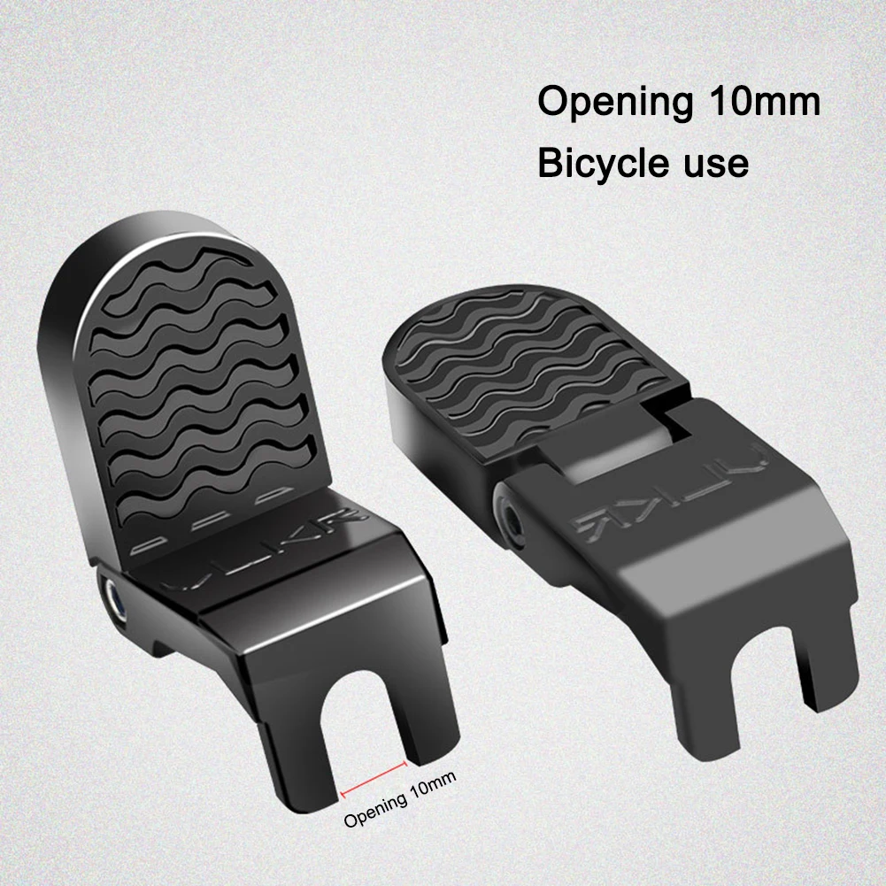 Aluminum Alloy Electric Bicycle Rear Pedals, U-Groove Folding Non-slip Rear Seat - £64.19 GBP