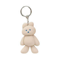 Donatdonat Korean Bear Character Silicone Figure Keyring Keychain Bag Key Holder image 5