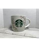 Starbucks 14oz Mug Swirl Siren Mermaid White Ceramic Cup NEW - £13.32 GBP