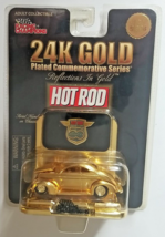 24K Gold Racing Champions Mint Die Cast Hot Rod Mag 50TH Limited 37' Ford - $9.78