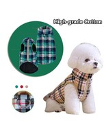 Cozy Plaid Zipper Down Jacket For Winter Pets - £16.26 GBP+