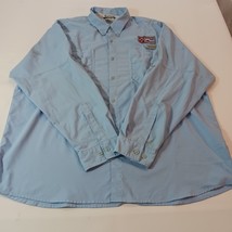Columbia FM7055 BOAT INC Men's Blue Vented Button-Down Employee Shirt Size 2XL image 13