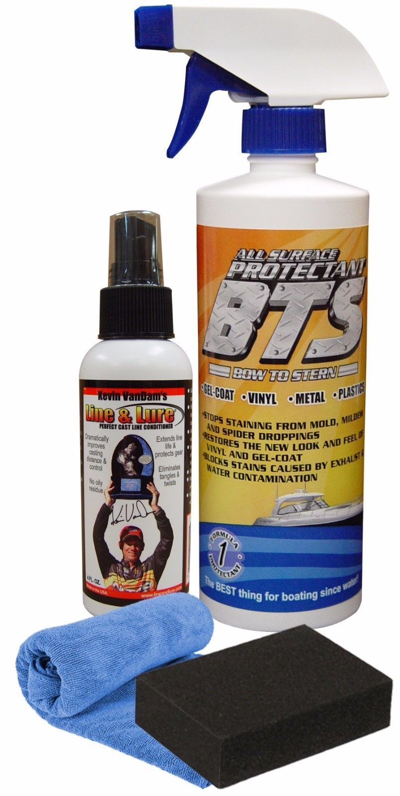 BTS Protectant 16oz + KVD Line &amp; Lure Fishing Line Conditioner 4oz - Com... - $18.99